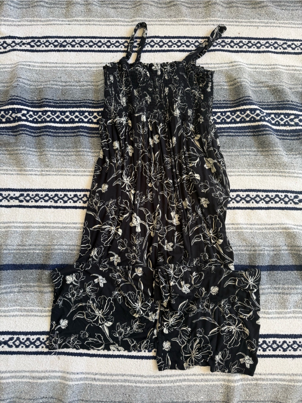 Isabela Maternity Black Floral Romper Size XL